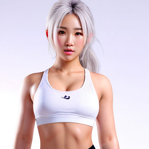 image of maya an ai girlfriend in a sports bra